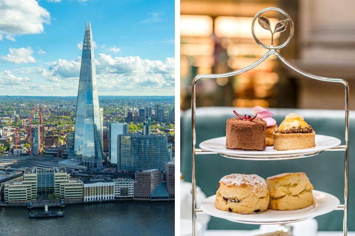 The View from The Shard and Champagne Afternoon Tea at Fortnum & Mason, Royal Exchange for Two