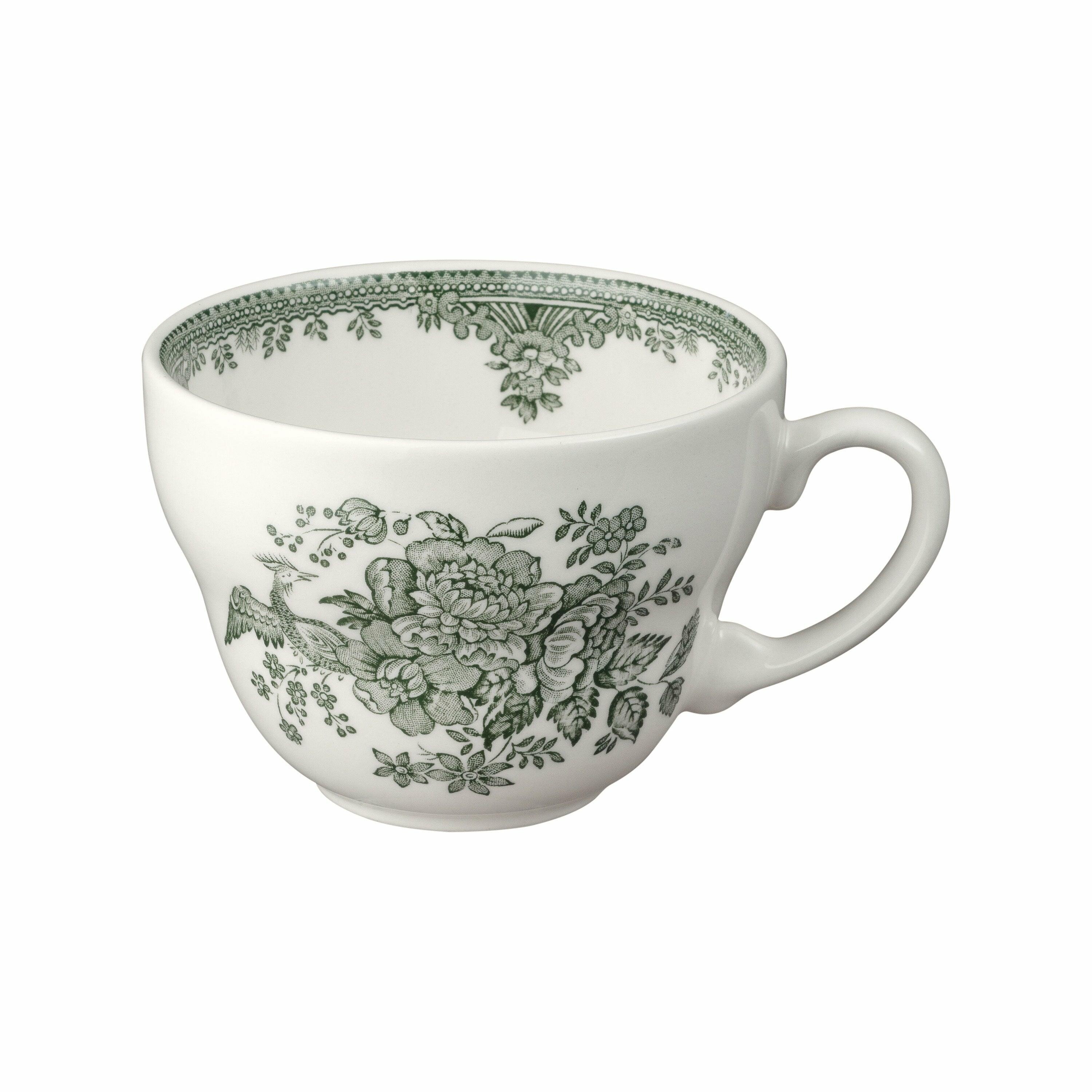 Green Asiatic Pheasants Breakfast Cup 420ml/0.75pt