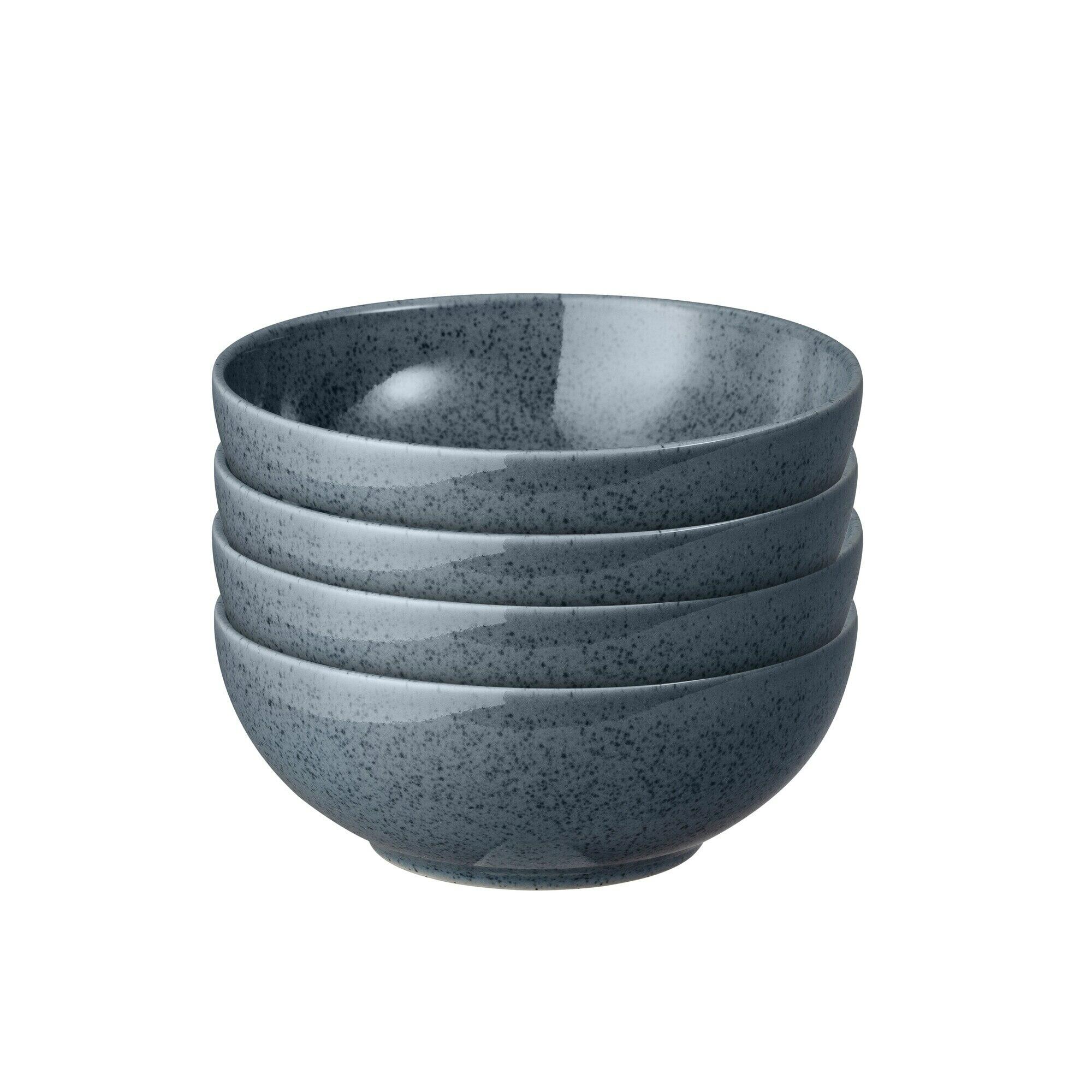 Dark Grey Speckle Set Of 4 Cereal Bowls