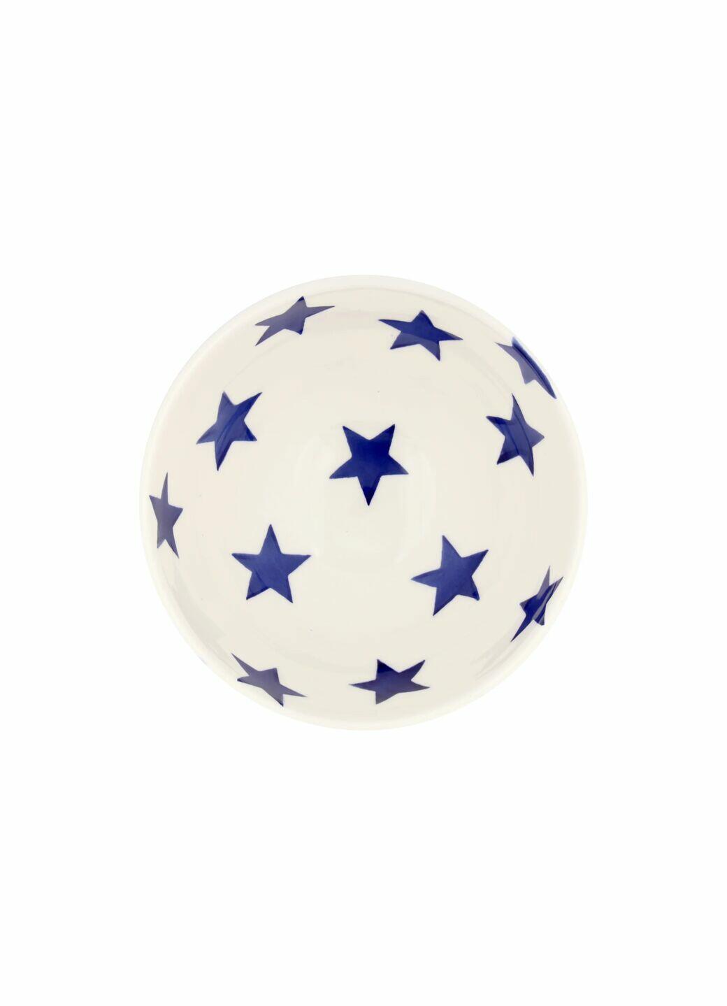 Emma Bridgewater Seconds Blue Star French Bowl - Unique Handmade & Handpainted English Earthenware Decorative Plates
