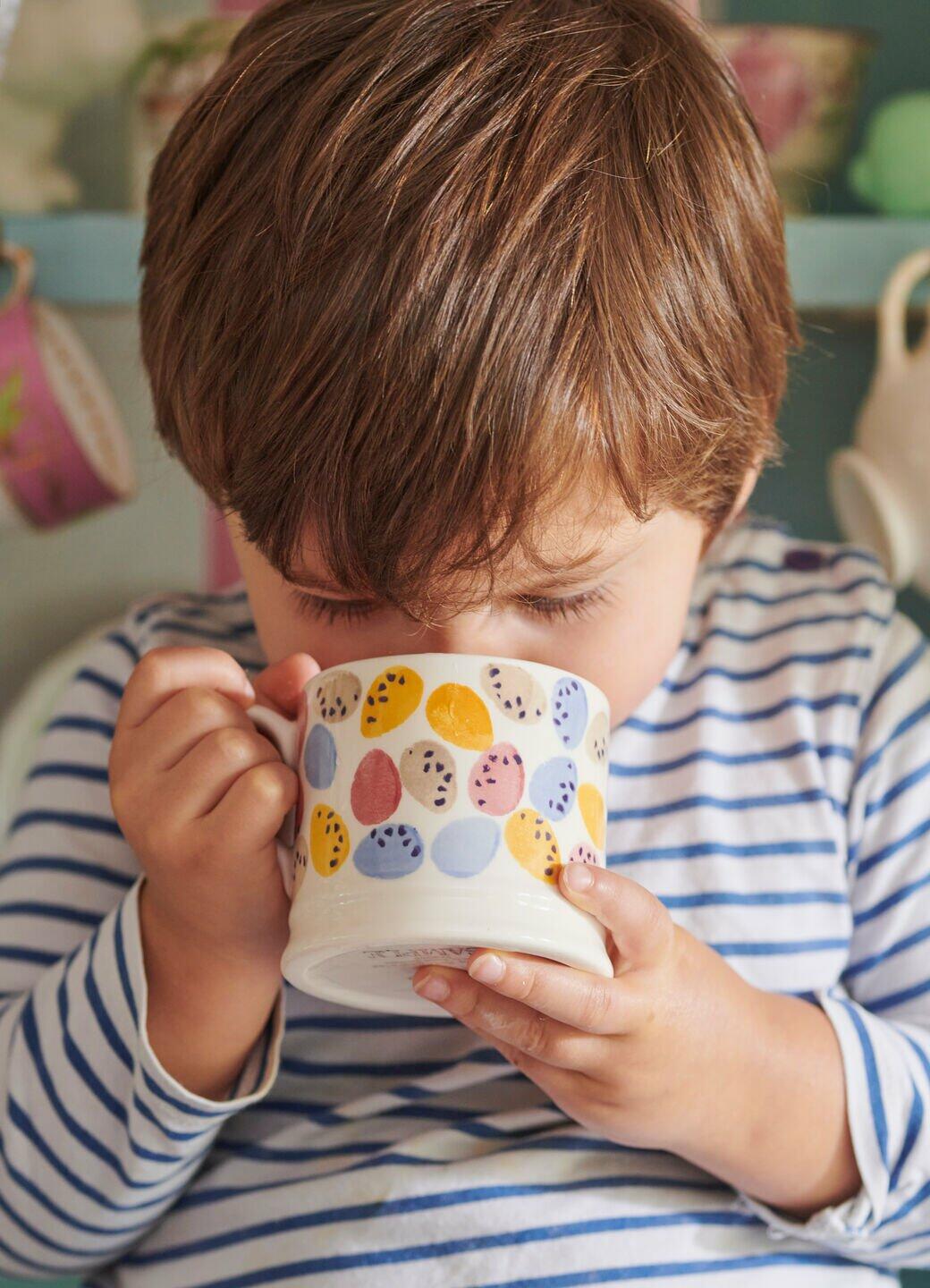 Emma Bridgewater Mini Eggs Small Mug - Unique Handmade & Handpainted English Earthenware Tea/Coffee Mug