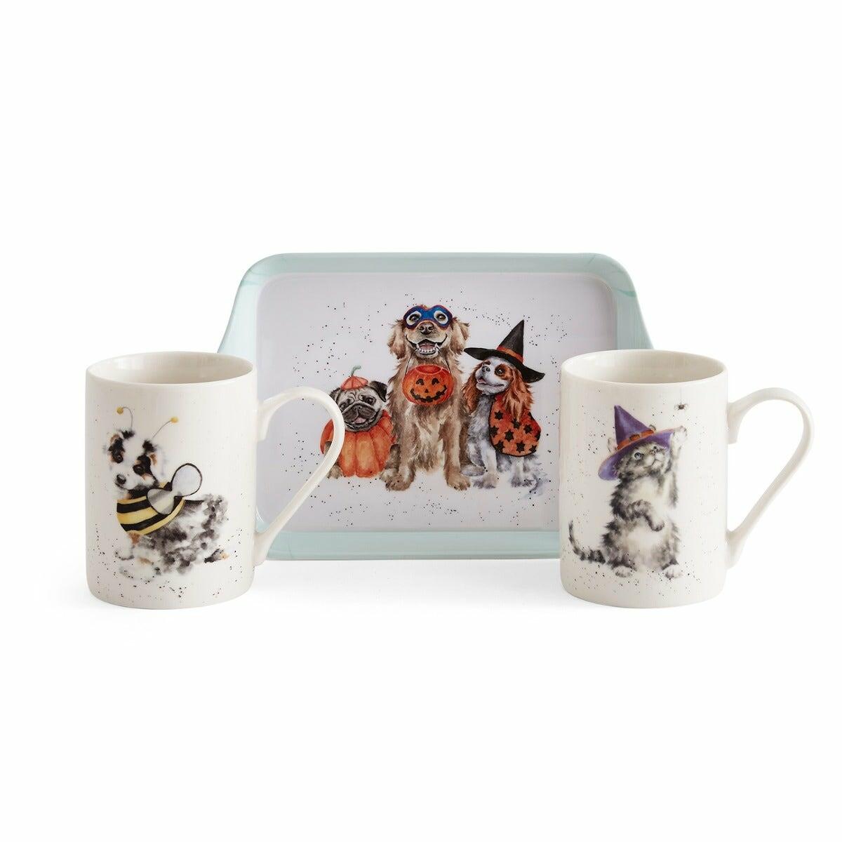 Wrendale Designs Halloween Mug & Tray Set