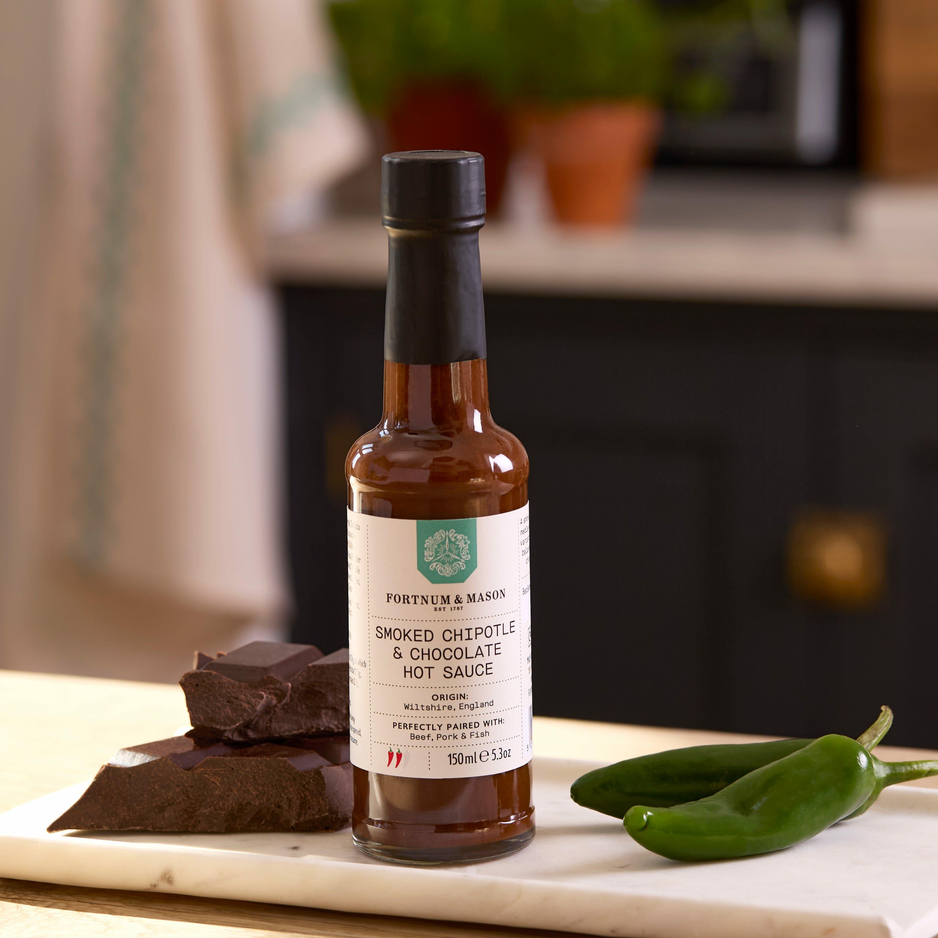 Smoked Chipotle & Chocolate Hot Sauce, 150g, Fortnum & Mason