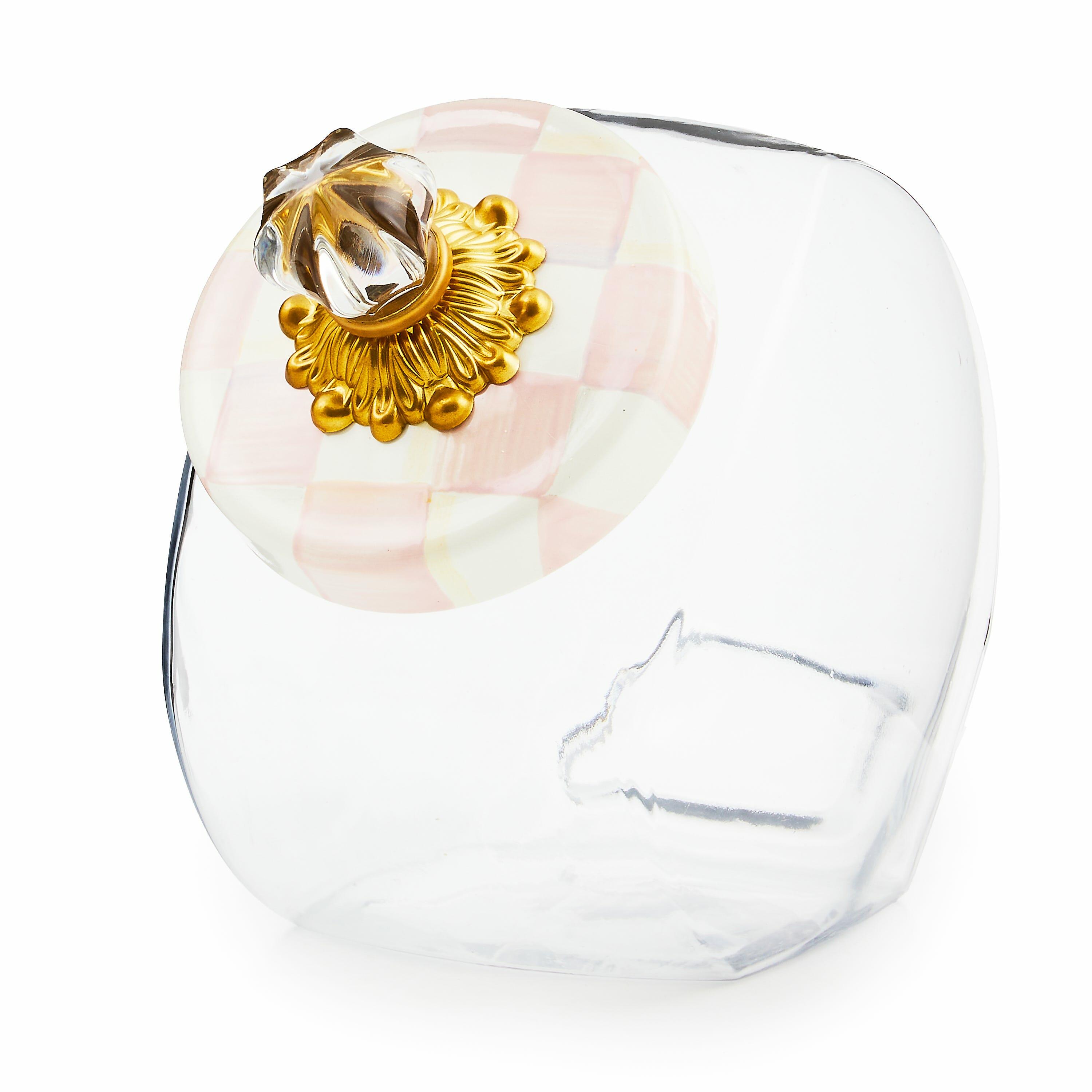 MacKenzie-Childs Rosy Check Sweets Jar, Fortnum & Mason