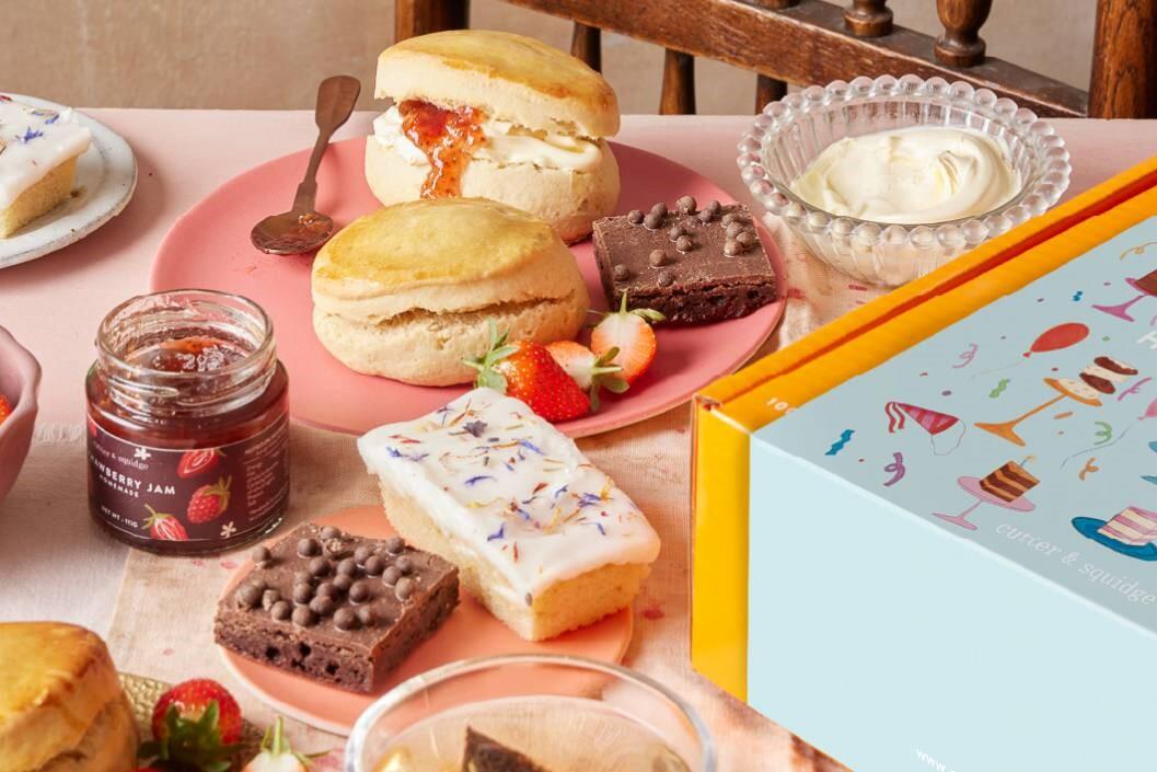 Birthday Afternoon Tea at Home by Cutter & Squidge