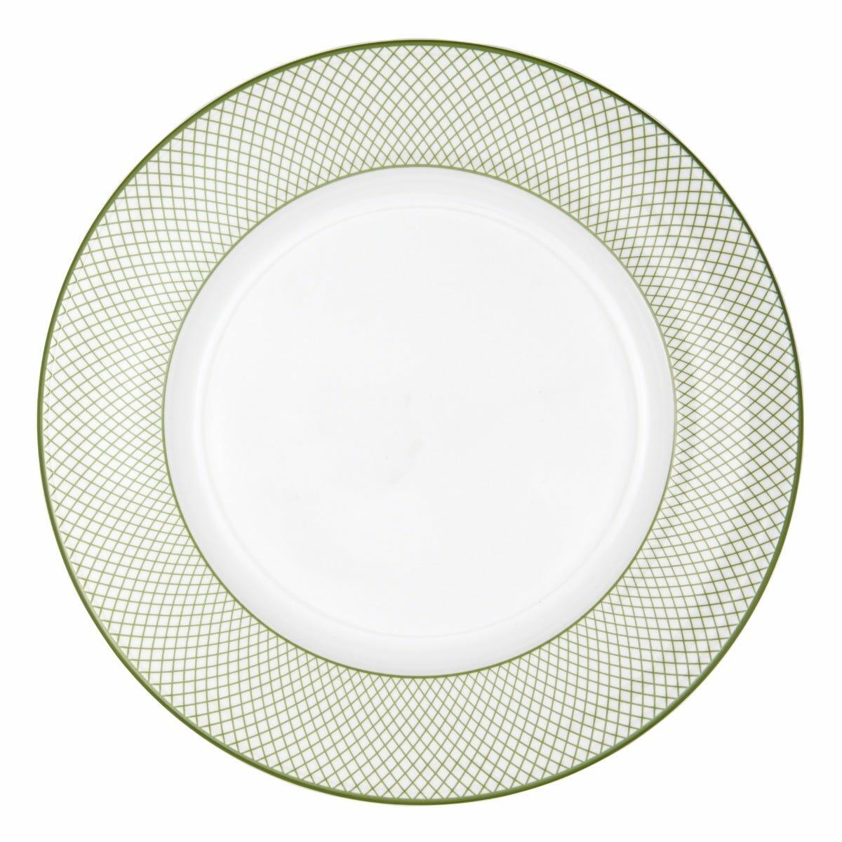 Trellis 13" Charger Plate in Green, Halcyon Days