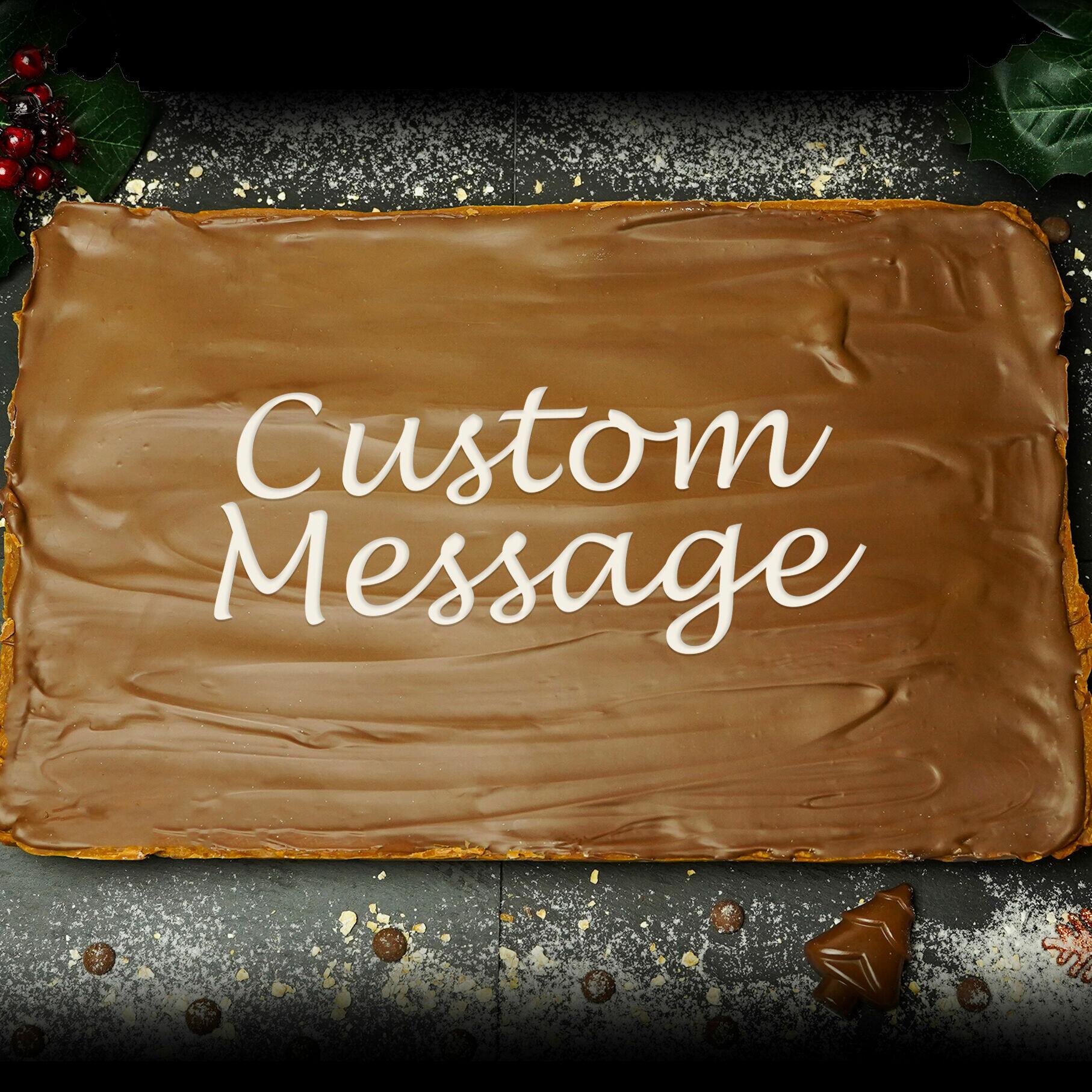 Personalised Giant Flapjack - Giant Flapjack 25cm by 38cm