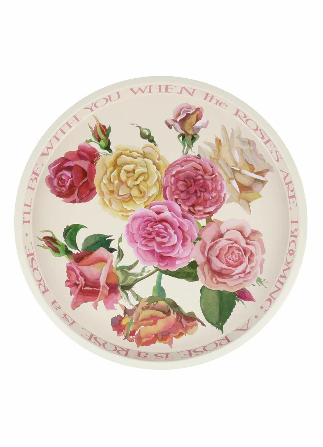Emma Bridgewater Rose Garden Round Tin Tray