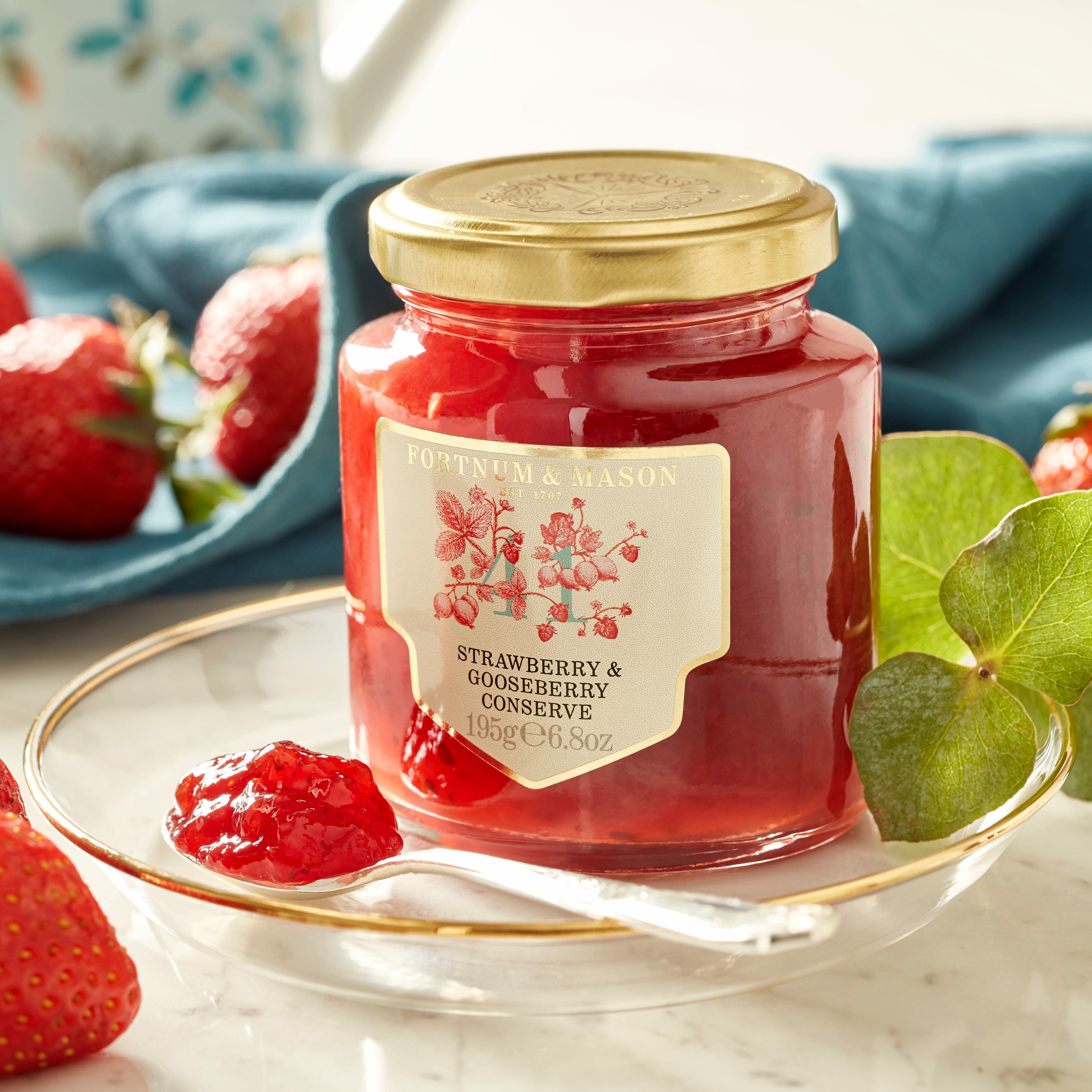 Strawberry & Gooseberry Preserve, 195g, Fortnum & Mason