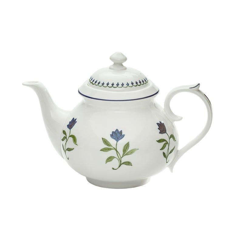 x Halcyon Days Marguerite Teapot, Fine Bone China, Nina Campbell