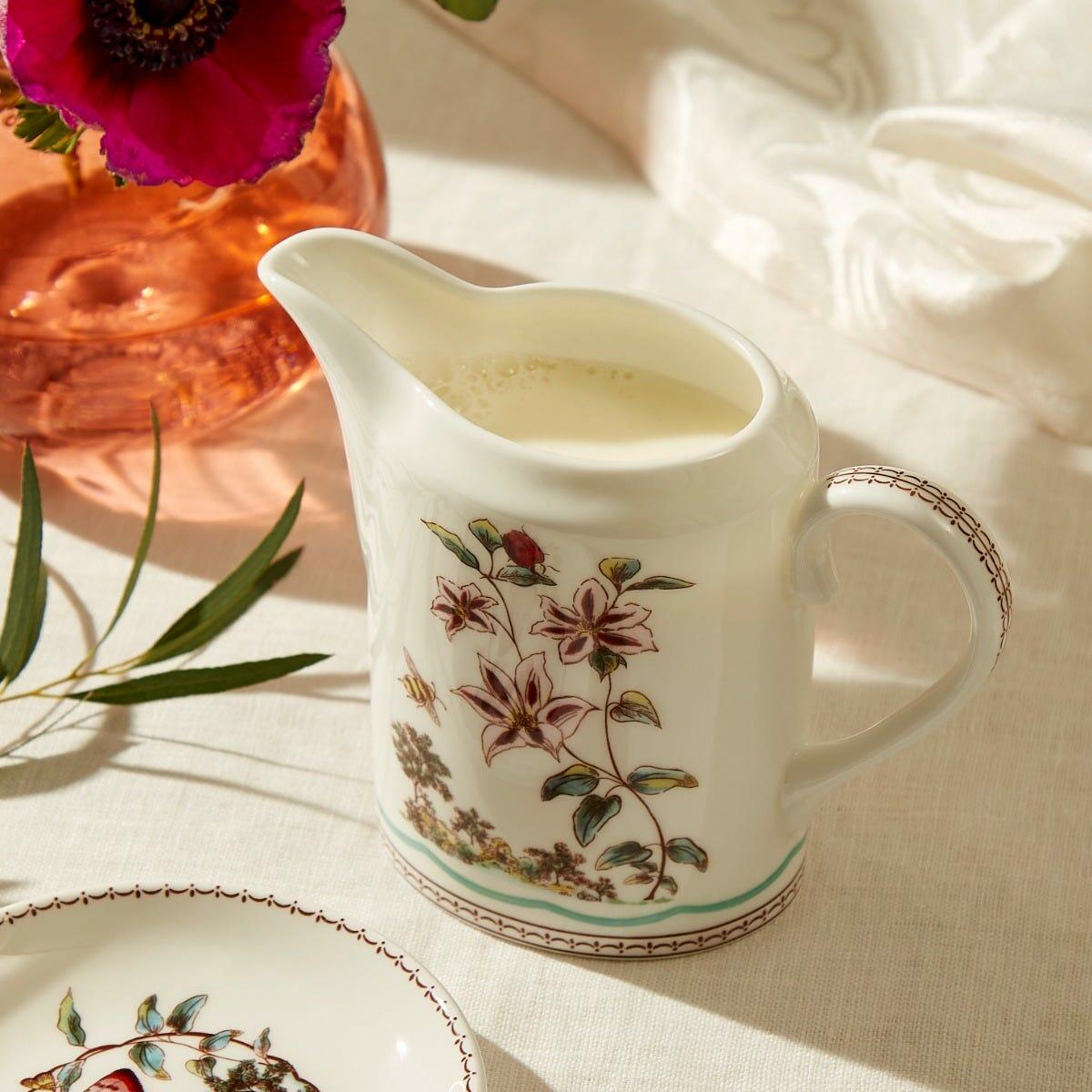 Wild Garden Stirling Milk Jug, Fine Bone China, Fortnum & Mason