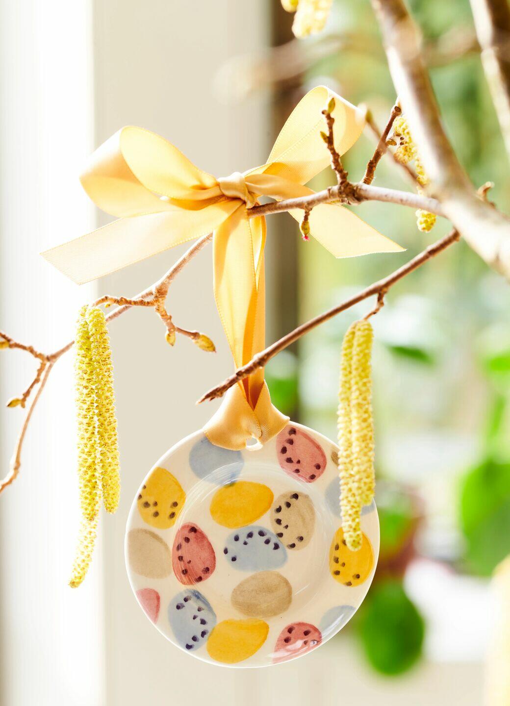 Mini Eggs Tiny Plate Decoration Boxed - Unique Handmade & Handpainted English Earthenware British-Made Pottery Plates Perfect For De | Emma Bridgewat