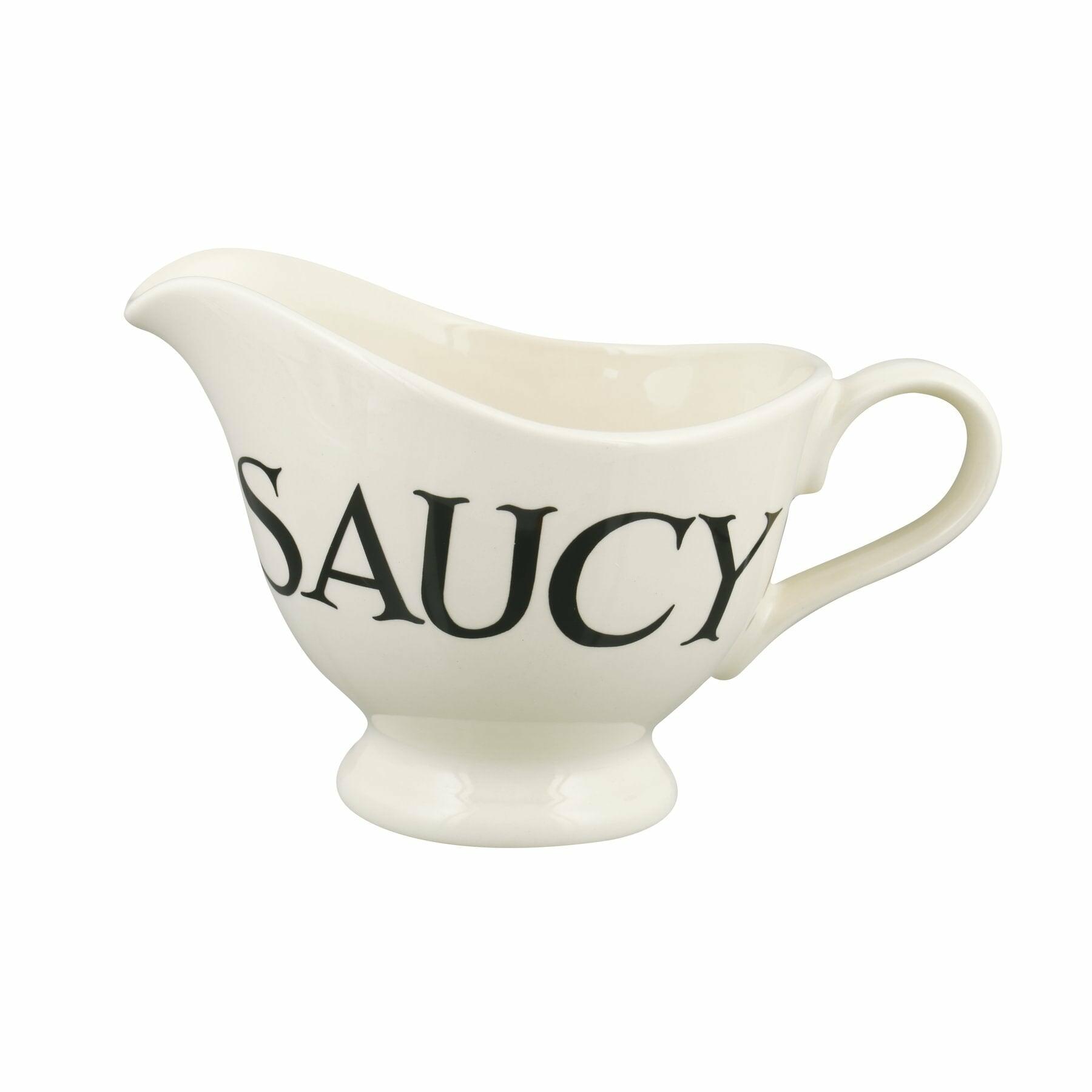 Seconds Black Toast Gravy Jug - Unique Handmade & Handpainted English Earthenware Decorative Jug