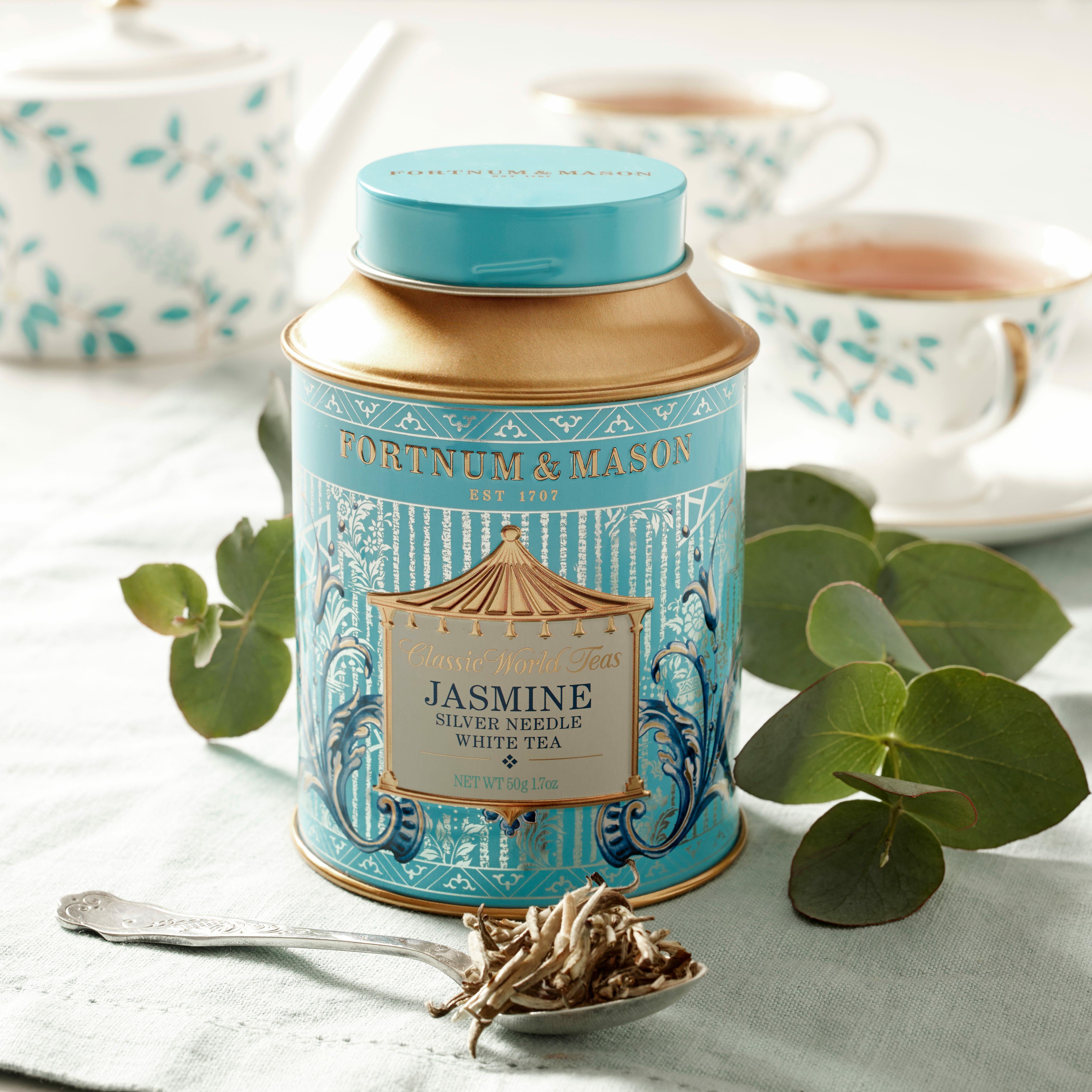 Jasmine Silver Needle, Loose White Tea Leaf Tin, 50g, Fortnum & Mason