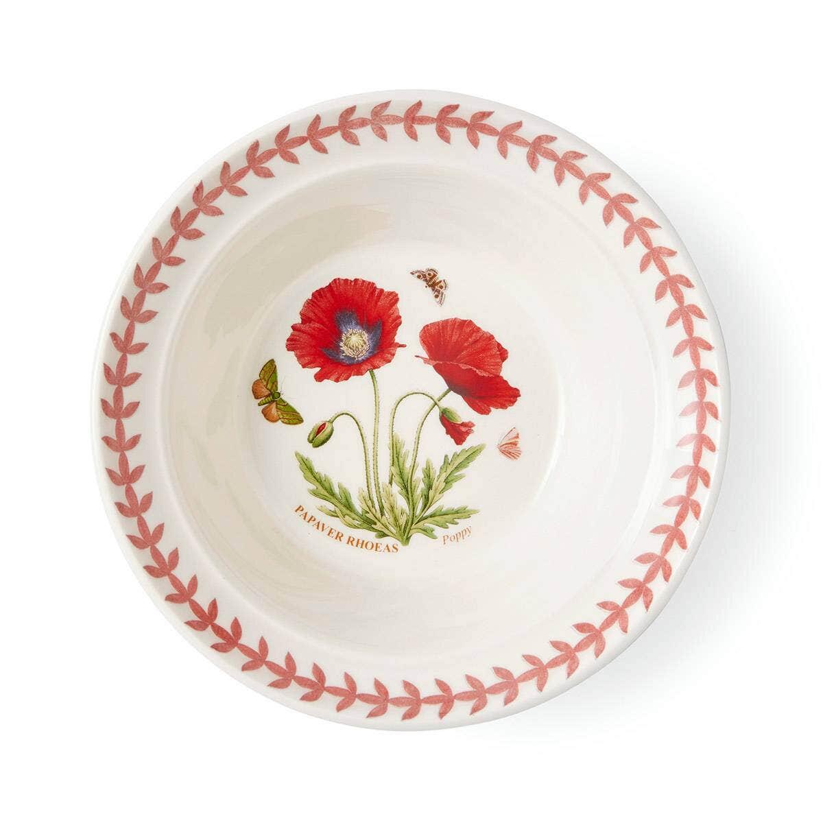 Botanic Garden Meadow Oatmeal Bowl, Poppy