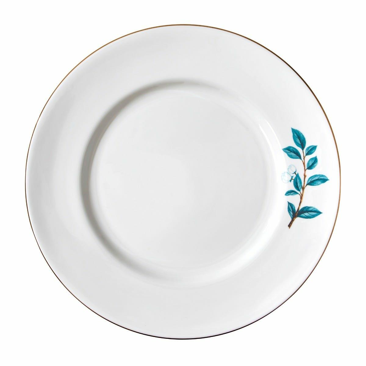 Camellia Plate in White, Large, Fine Bone China, Fortnum & Mason