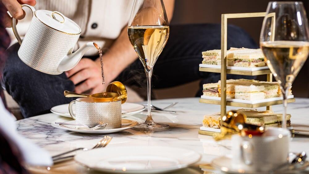 Vintage Champagne Afternoon Tea for Two at The Stage at The Londoner