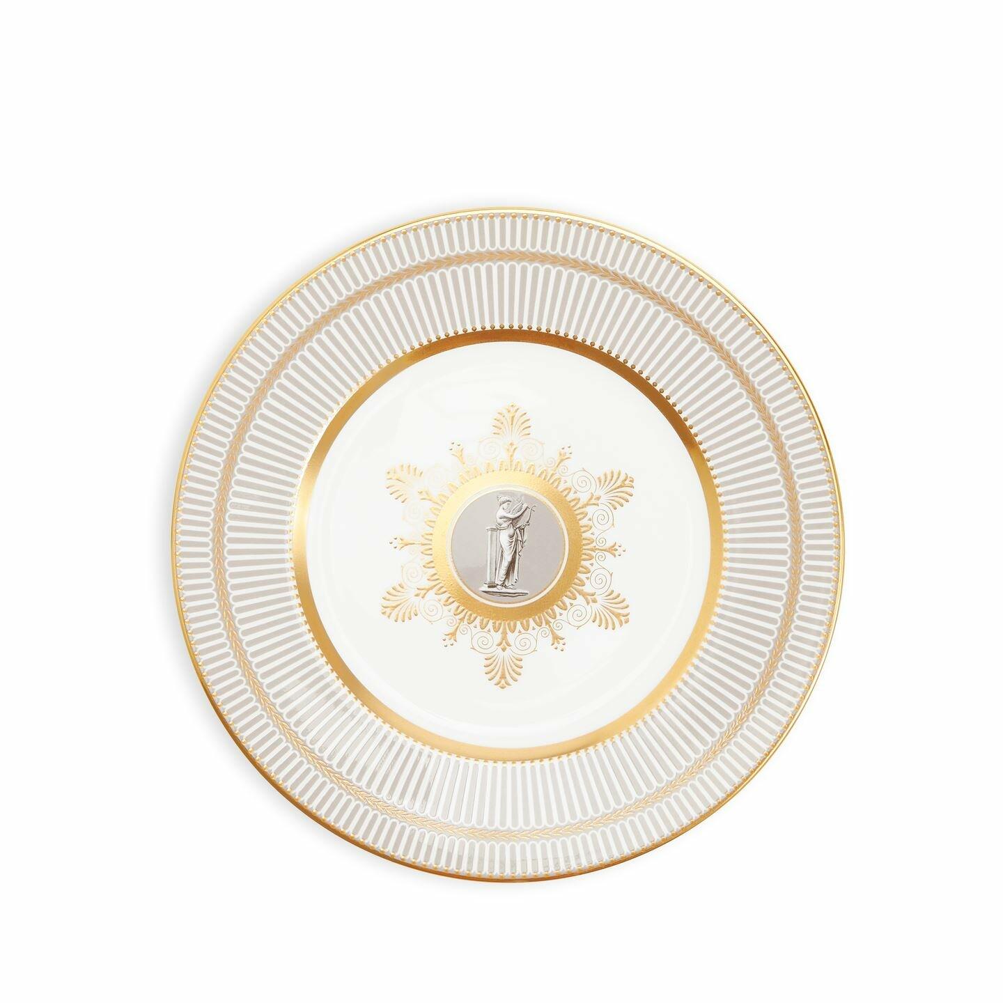 Wedgwood Anthemion Grey Plate 23cm