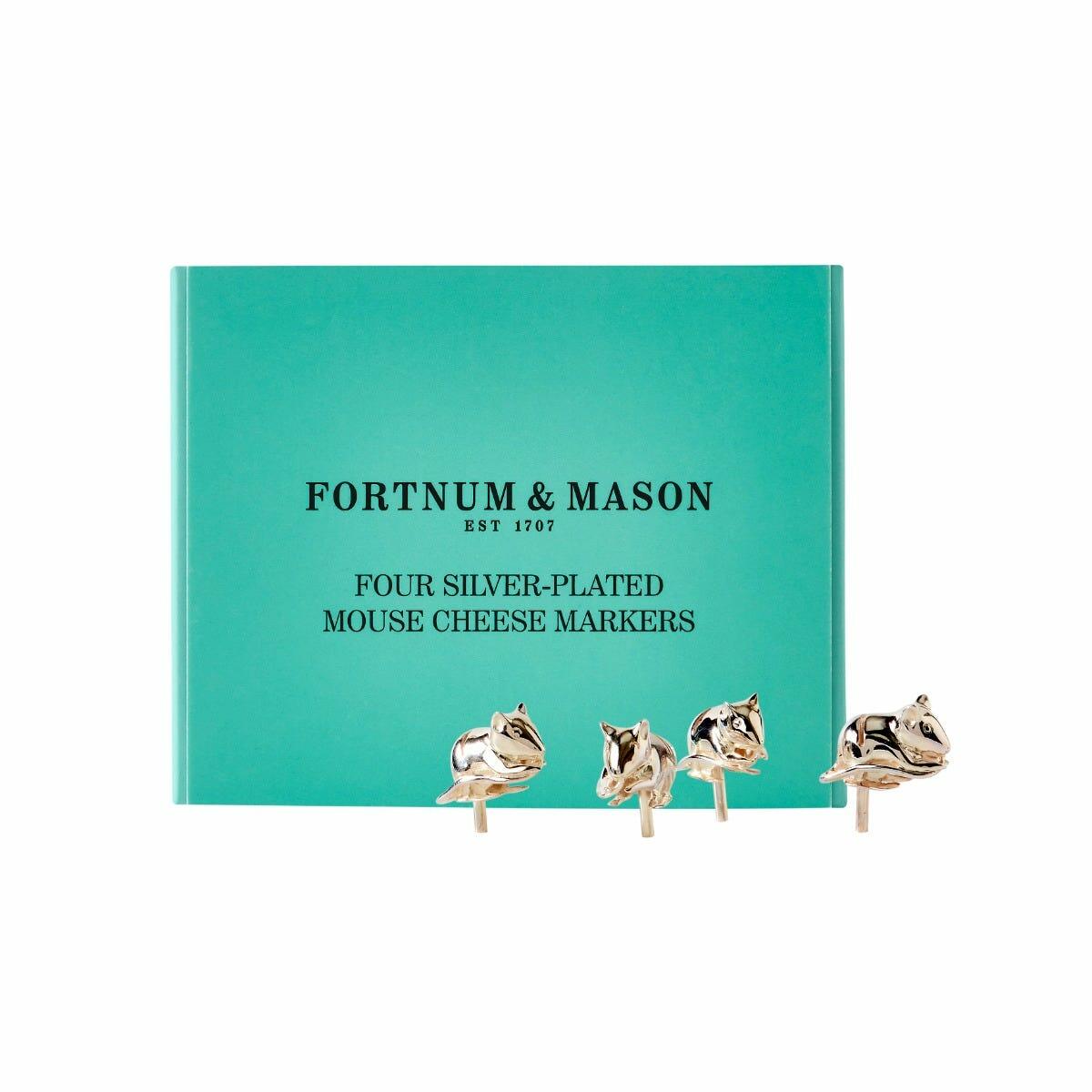 Silver-Plated Mice Cheese Markers, Set of 4, Fortnum & Mason