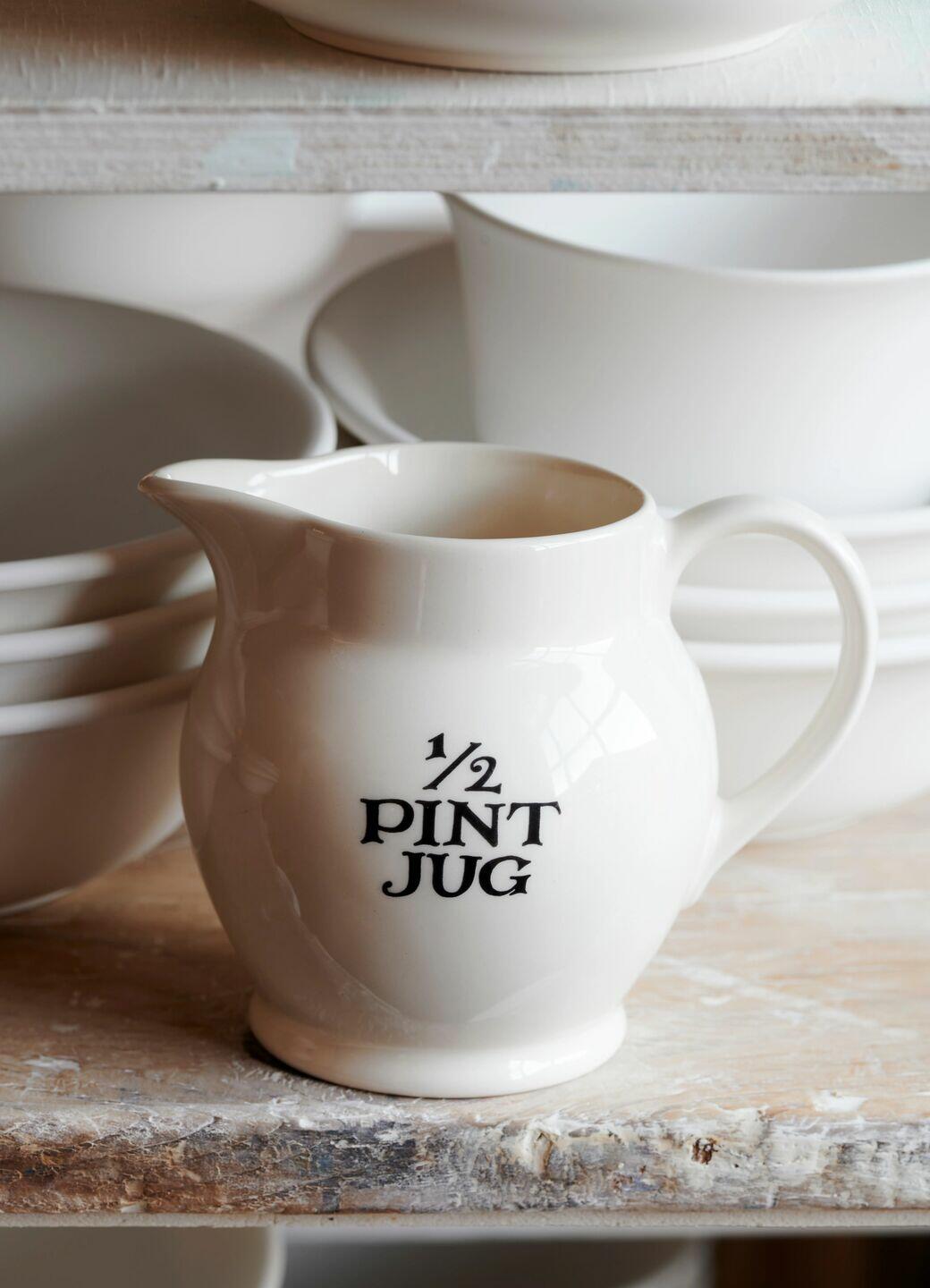 Utility 1/2 Pint Jug - Unique Handmade & Handpainted English Earthenware Decorative Jug
