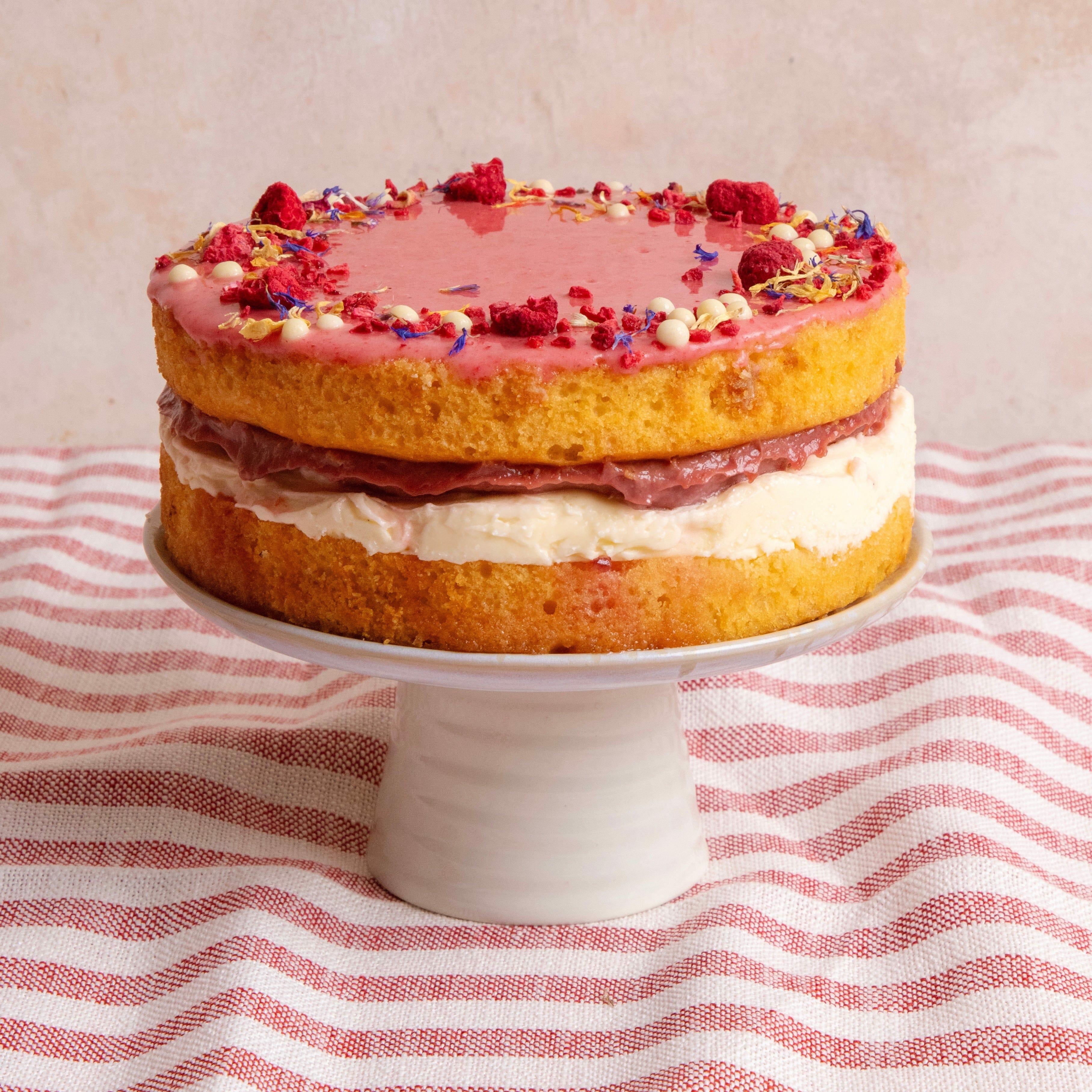 Raspberry & Elderflower Cake