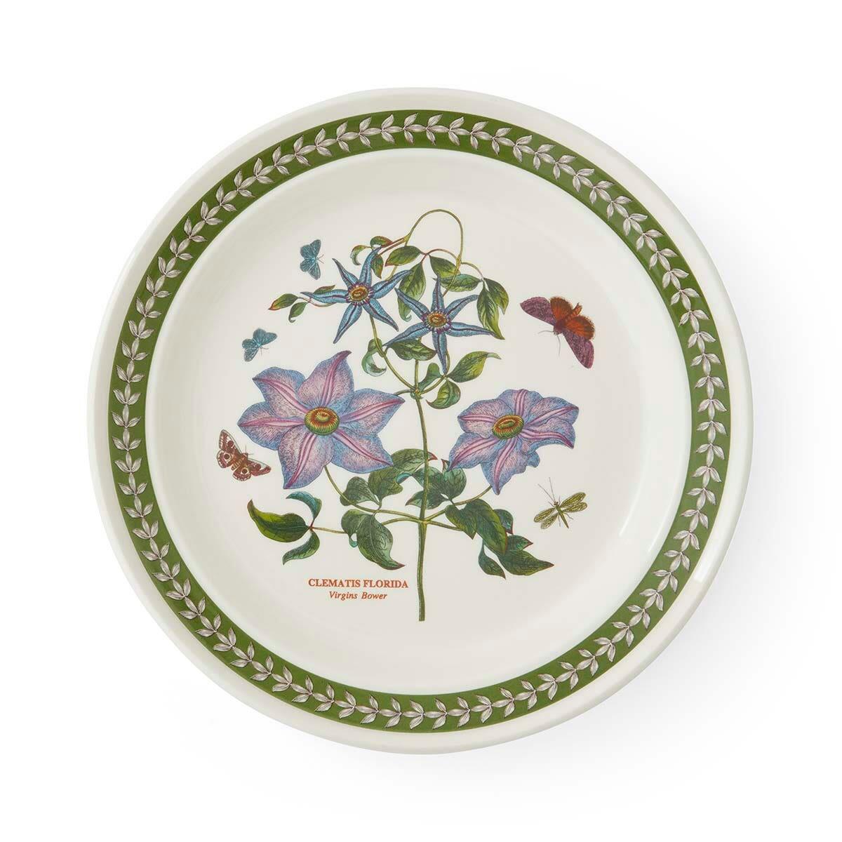 Botanic Garden Etchings Dinner Plate, Clematis