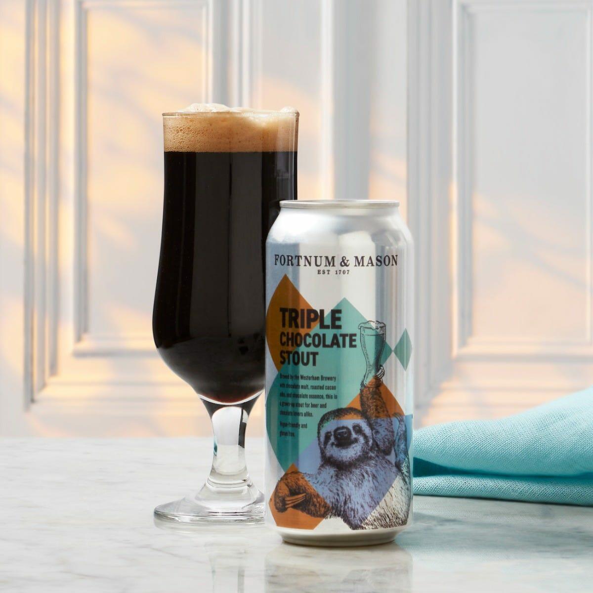 Triple Chocolate Stout Can, Westerham Brewery, 44cl, Vegan-Friendly, Fortnum & Mason