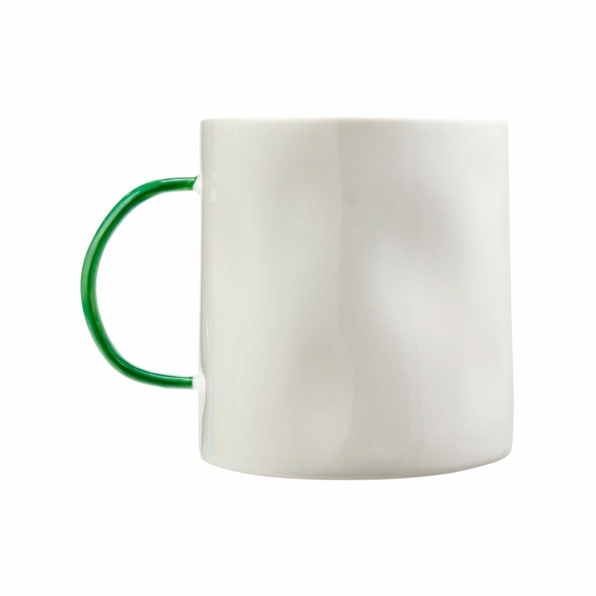 Coffee Cup in Pond Green, Fine Bone China, Feldspar