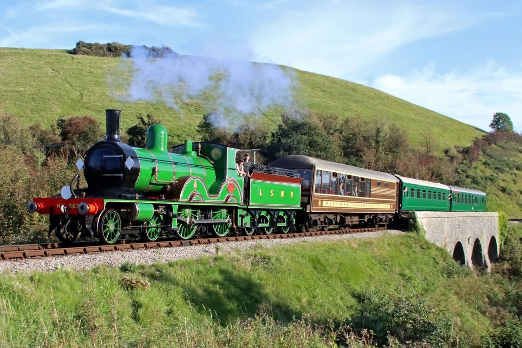 Steam Train with Champagne Afternoon Tea at Swanage Railway for Two