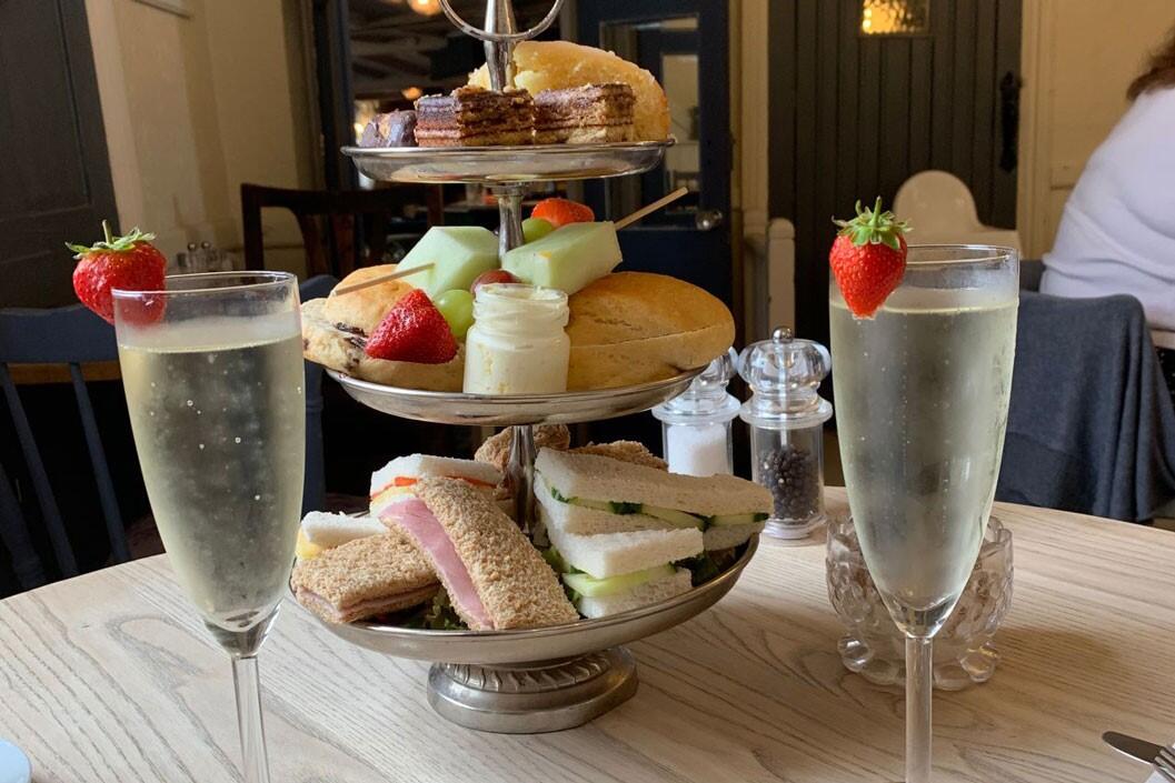 Afternoon Tea with Bubbles for Two at The Merry Fiddlers