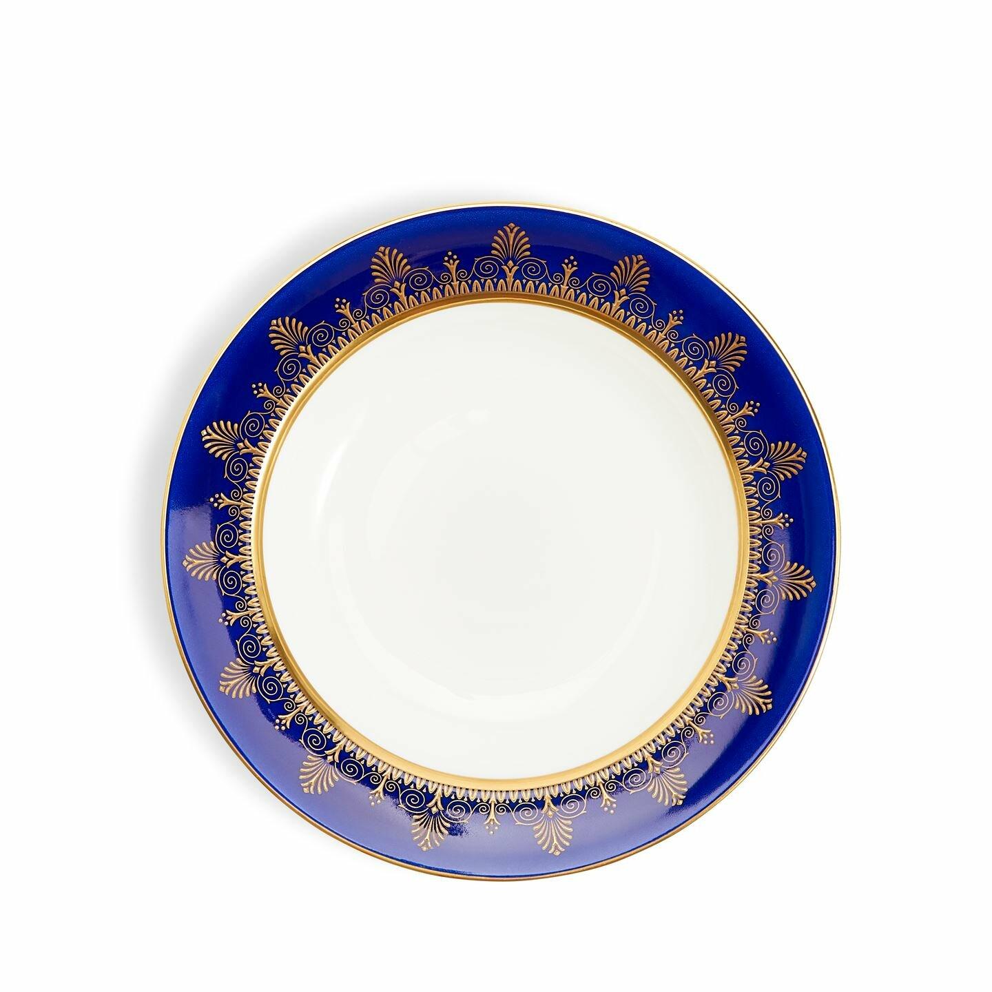 Anthemion Blue Soup Bowl 23cm