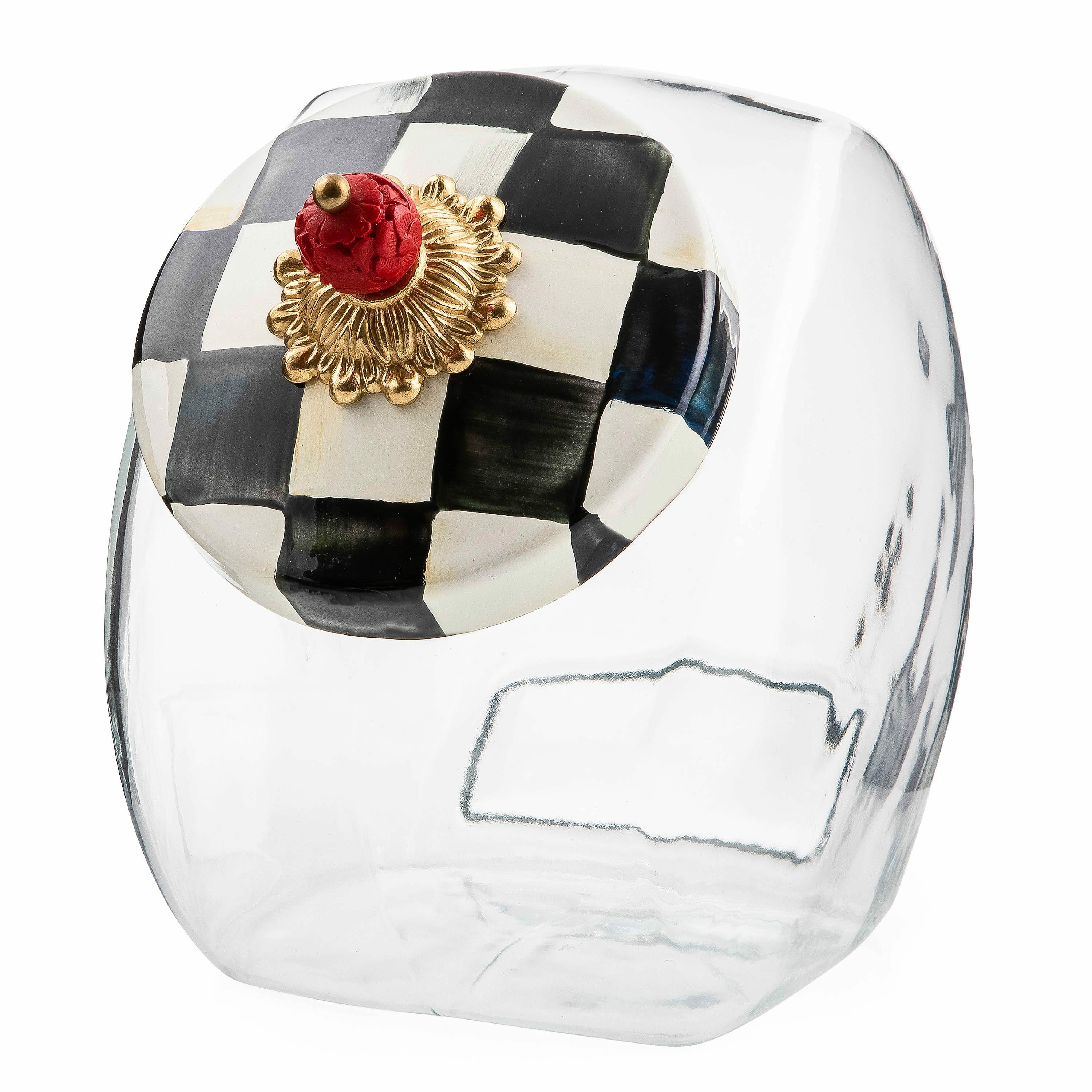 Courtly Check Cookie Jar, MacKenzie-Childs