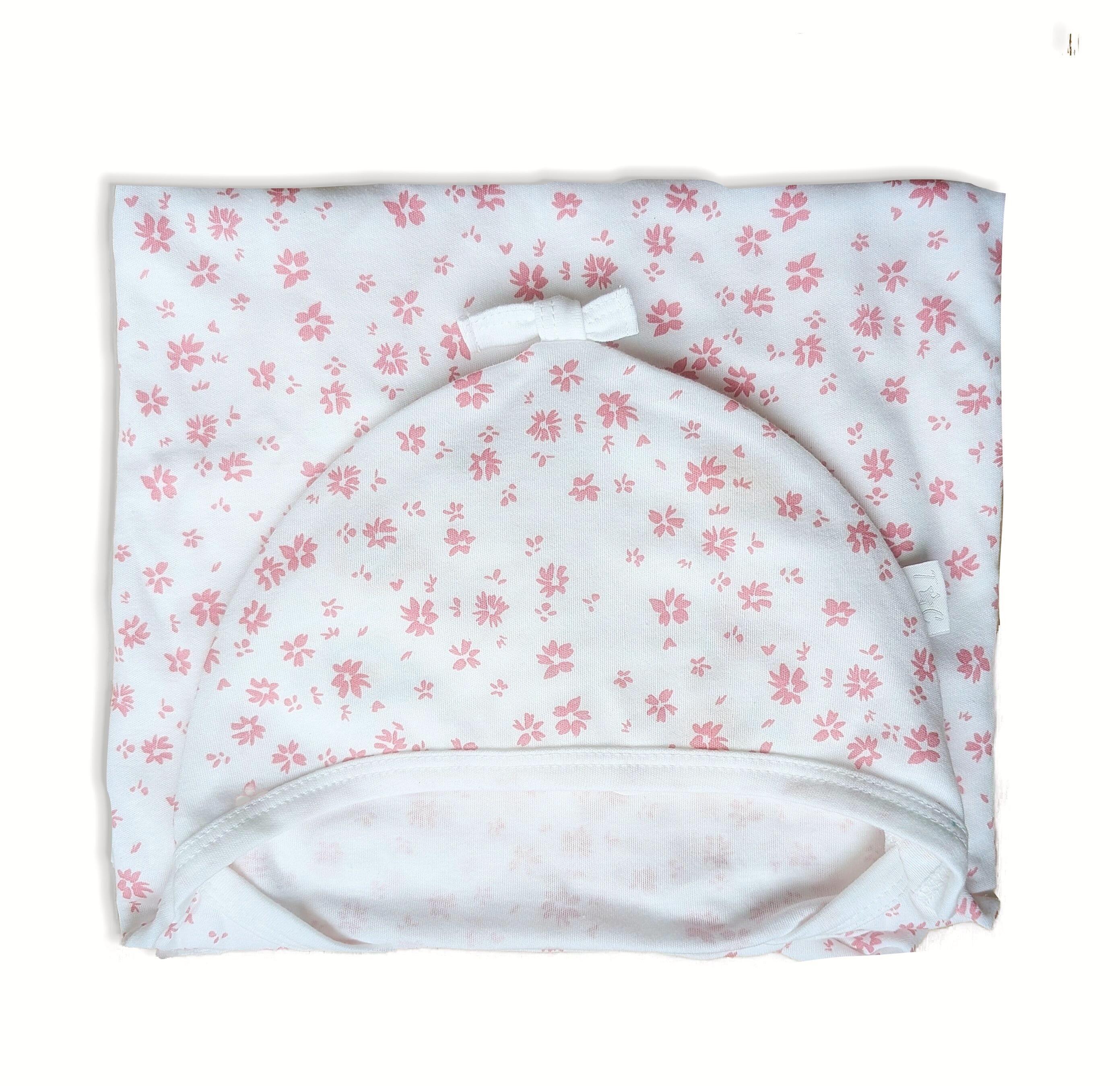 Ditsy Floral Cotton Jersey Starsnug by Tuppence and Crumble folded
