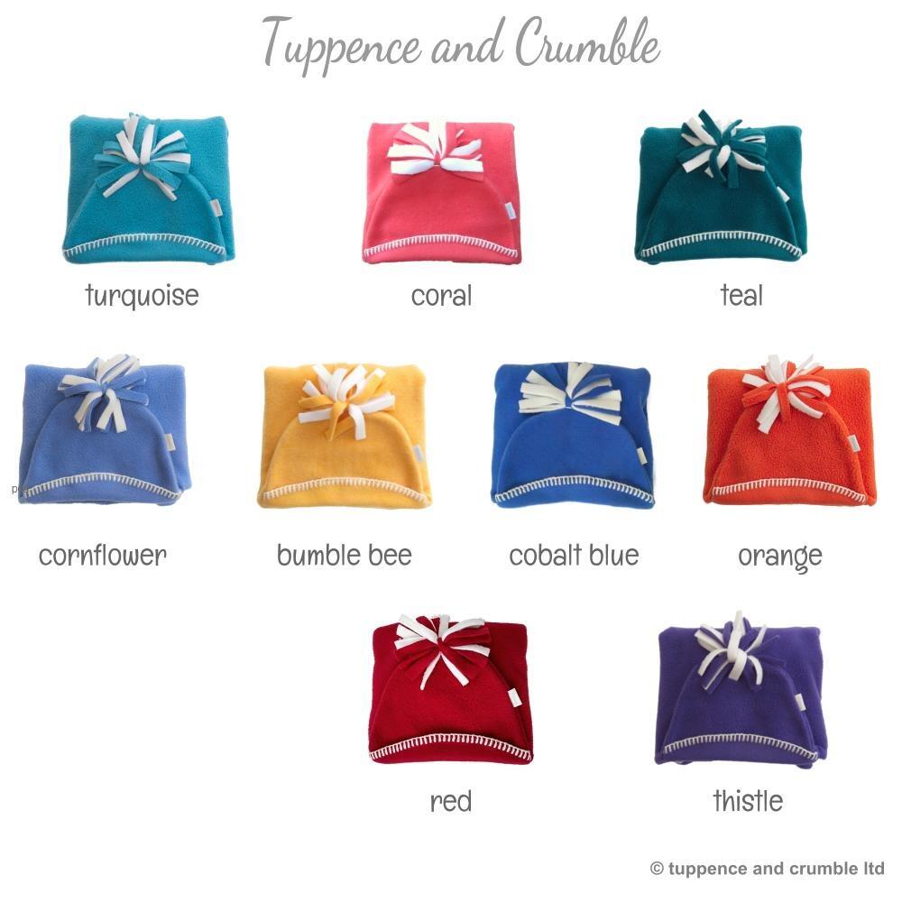 Starsnug Star baby wraps showing 'Brights' range of colours