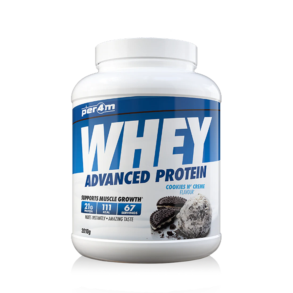 per4m advanced whey protein 2kg cookies and cream