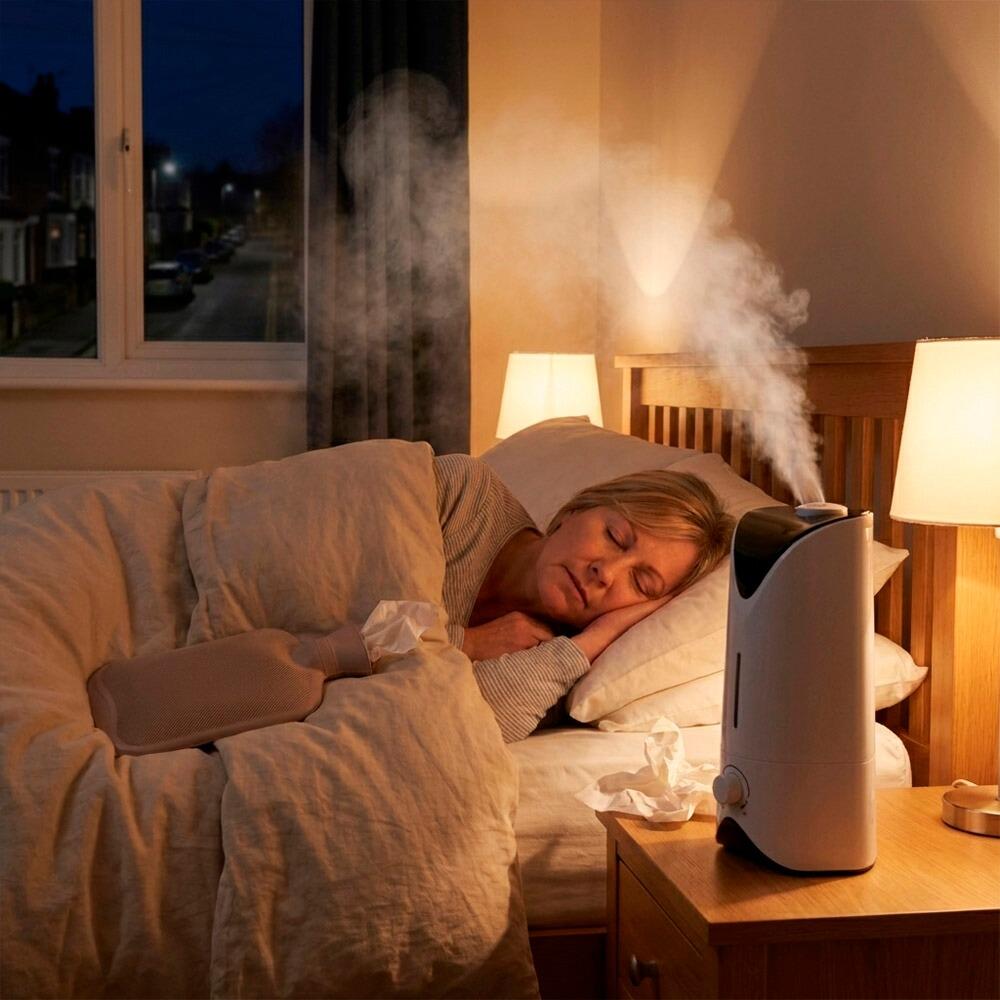 Professional Humidifier in Use Bedroom