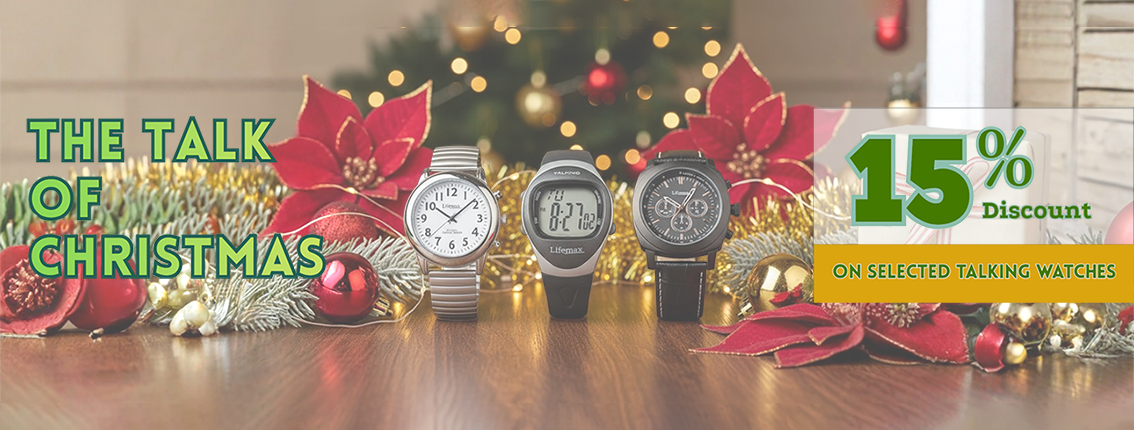 Picture of talking watches featured in the The Talk of Christmas campaign