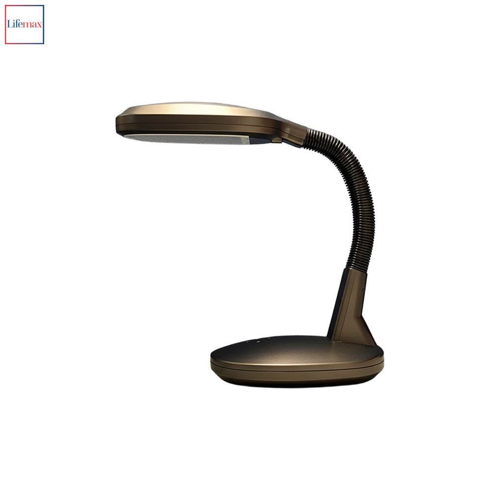 This is an image of the Lifemax Professional Reading Desk Light in black on a white background