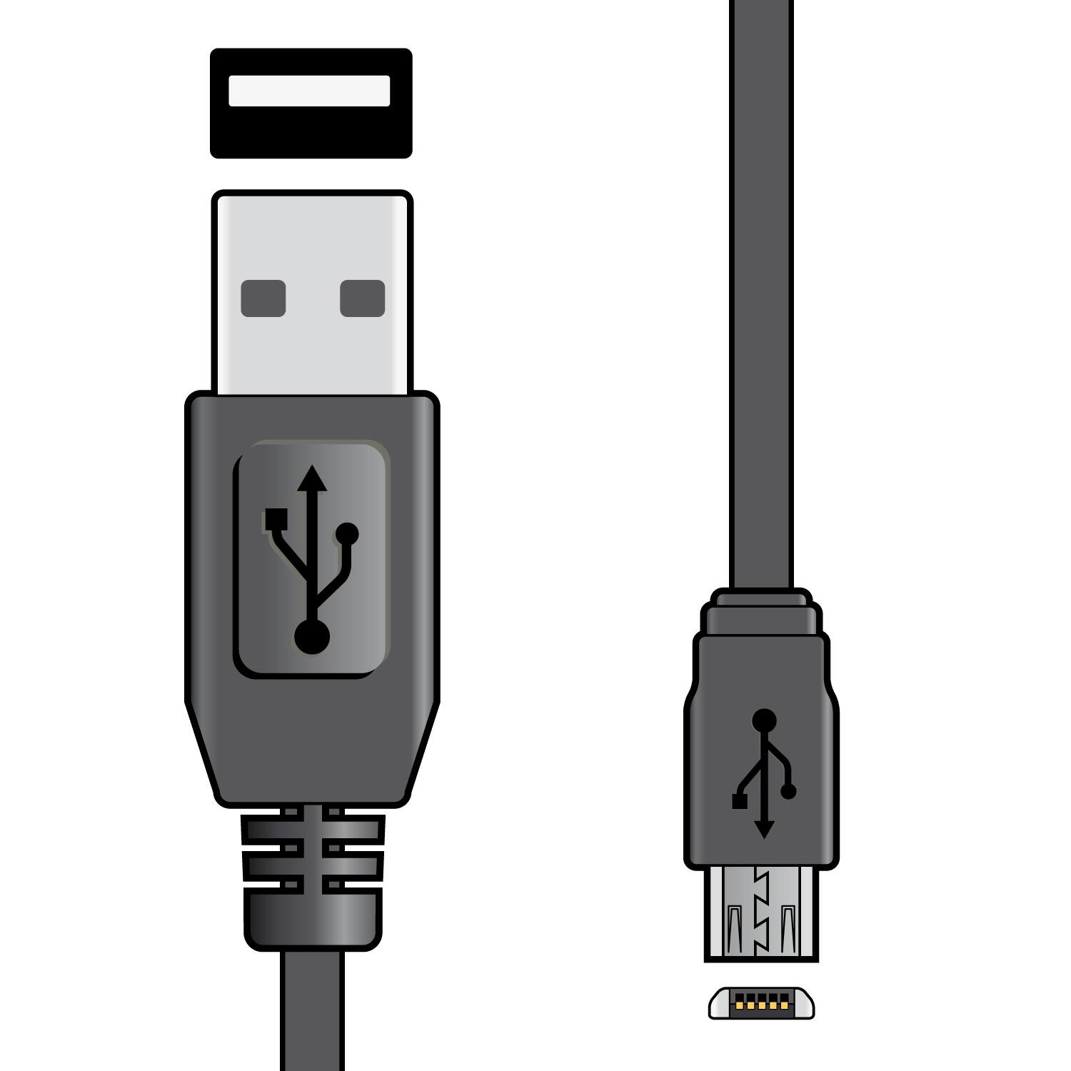 AV:Link USB 2.0 A plug to micro B plug lead 1.5m - 113.001UK