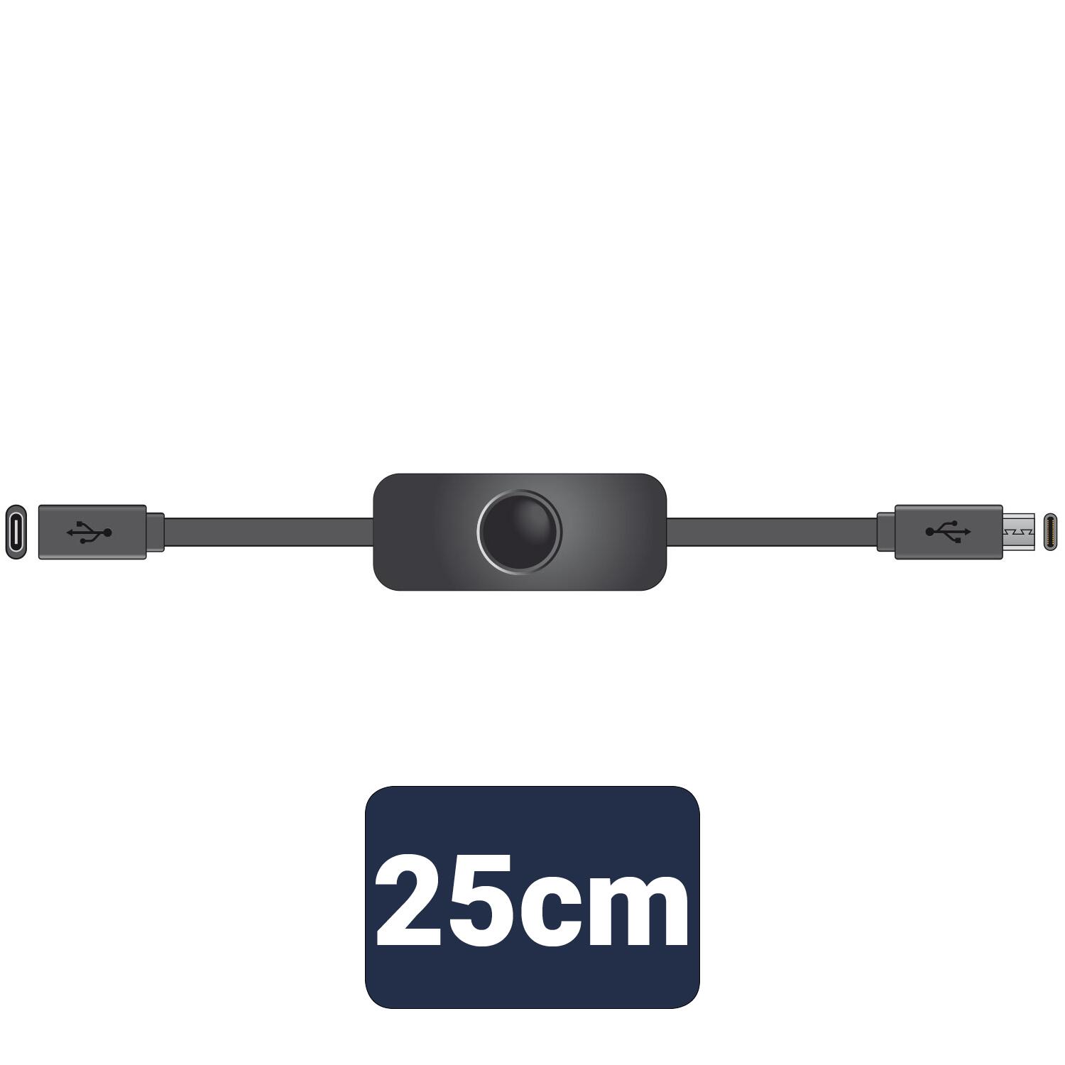 AV:Link USB Type-C Extension Cable with Power Switch - 113.026UK