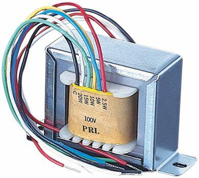 Eagle 100V Line Transformer Converting Line Signal To 8/16 Ohm With Tappings 20,30,40W, P038A