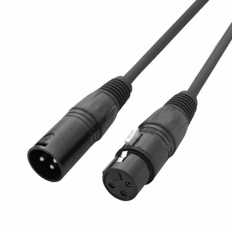 LEDJ DMX Lead, 3 pin Male XLR to 3 pin Female XLR, 20m, CABL13