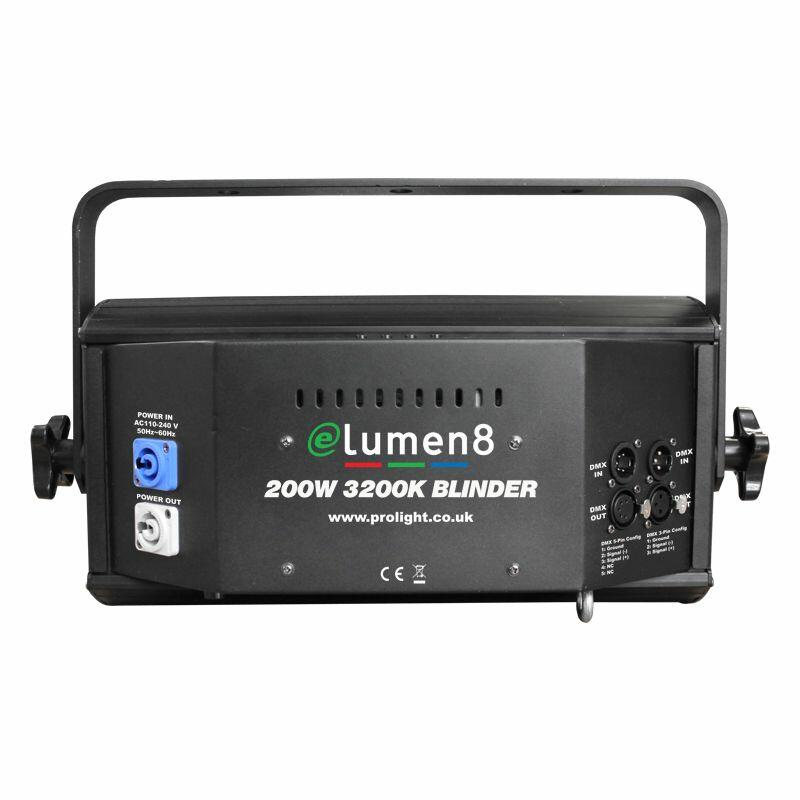 eLumen8 200W COB 3200K 2 Cell Blinder - Rear
