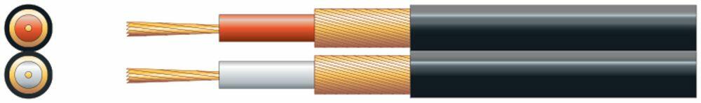 Mercury 2 core individual lap screen, 2 x 13/0.1mm, 2 x 32/0.1mm, Black, 100m - 803.436UK