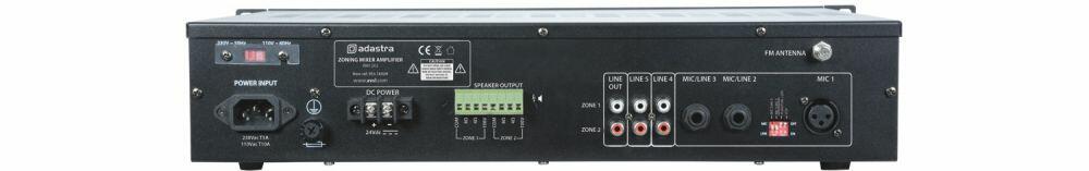 Adastra RM1202 Mixer-amp 2 x 120W + USB/SD/FM/BT - 953.163UK