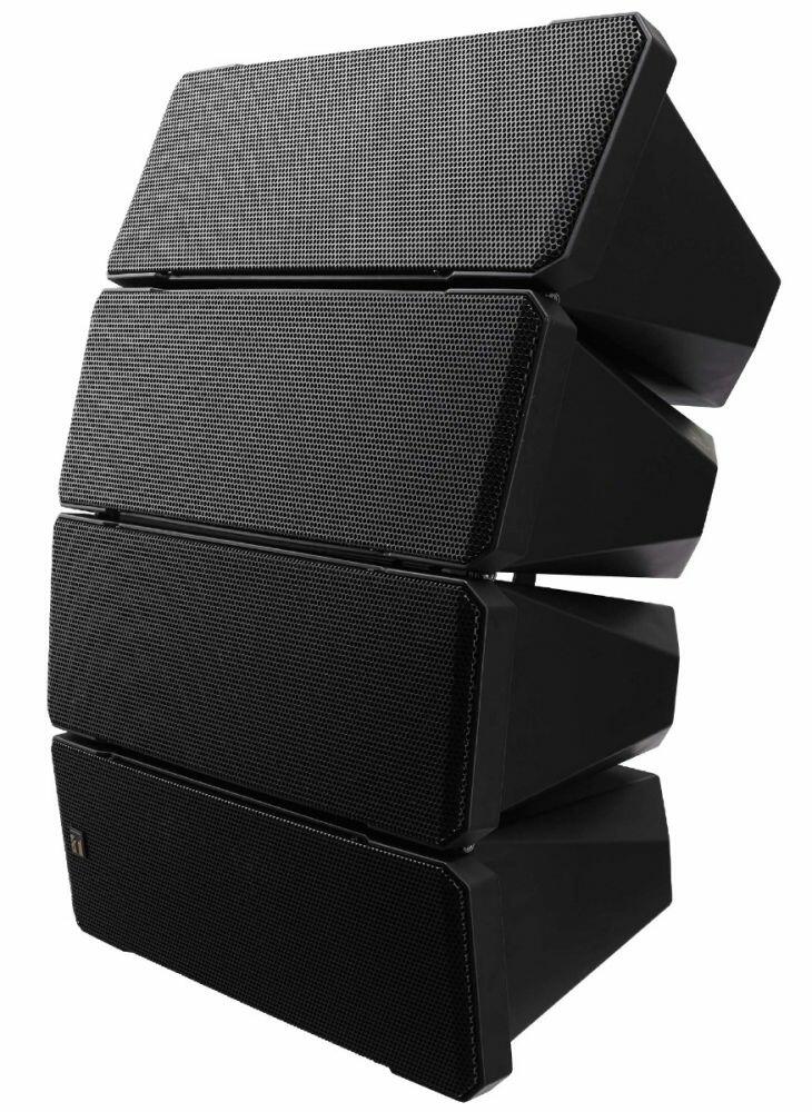 TOA HX-7B Compact Array Speaker, 250W (8Ω), 8 x LF & 4 x HF Drivers, Black