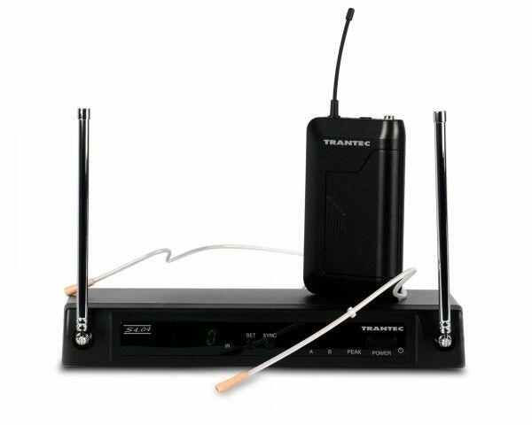 Trantec S4.04T, Theatre Head Worn Wireless Microphone System with HM22, Ch70
