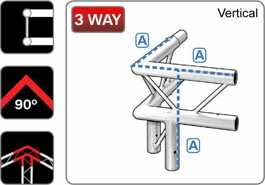Trilite 1LDJ3VL Ladder Truss Junction