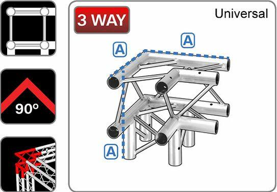 Trilite 2QDJ31 Quad Truss Junction