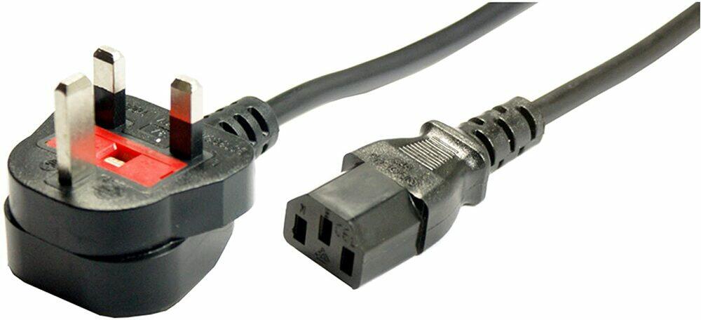 StageCore PL1331007 Lead UK Plug to IEC C13 SKT, 10A, 2MT, BLK Black - (99004)